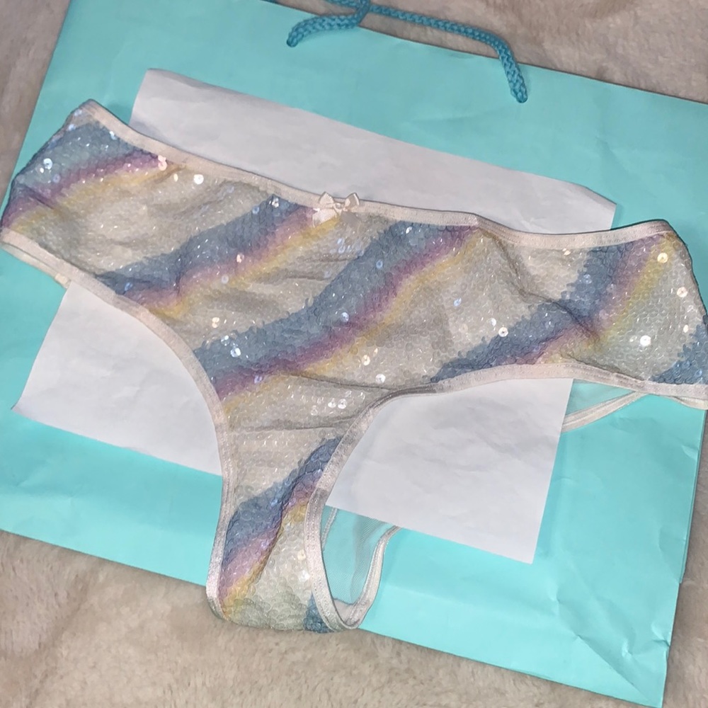 Large Victoria’s Secret dream angels cheeky sequin bling panty NWT